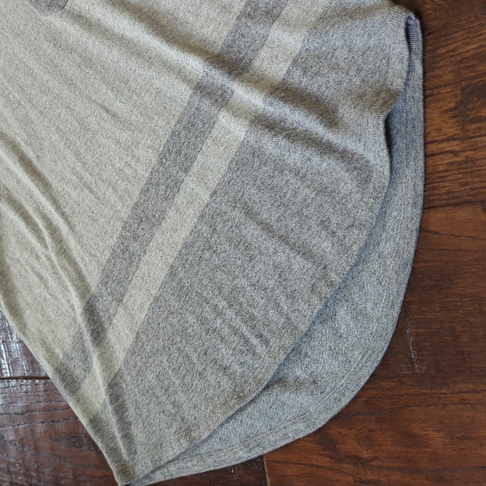 SMARTWOOL I Knit Two-Tone Striped Gray Akamina Wool Blend Crew Neck Sweater, M - Picture 6 of 16